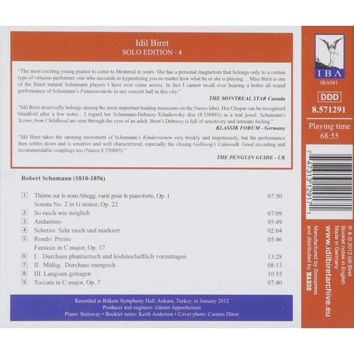 Schumann: Abegg Variations, Sonata No. 2, Fantasie, Toccata - slide-1