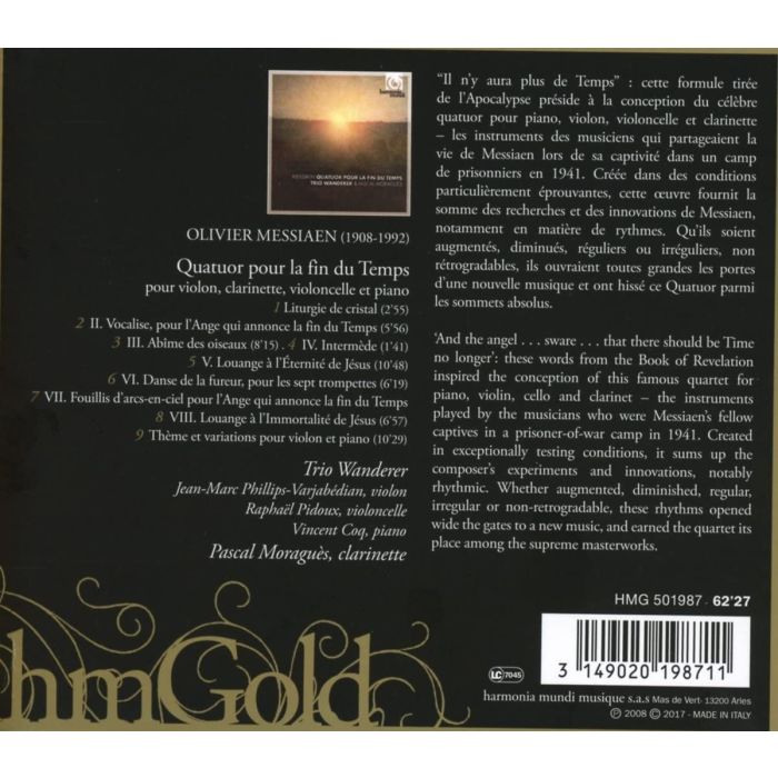 Messiaen: Quatuor pour la fin du Temps - slide-1