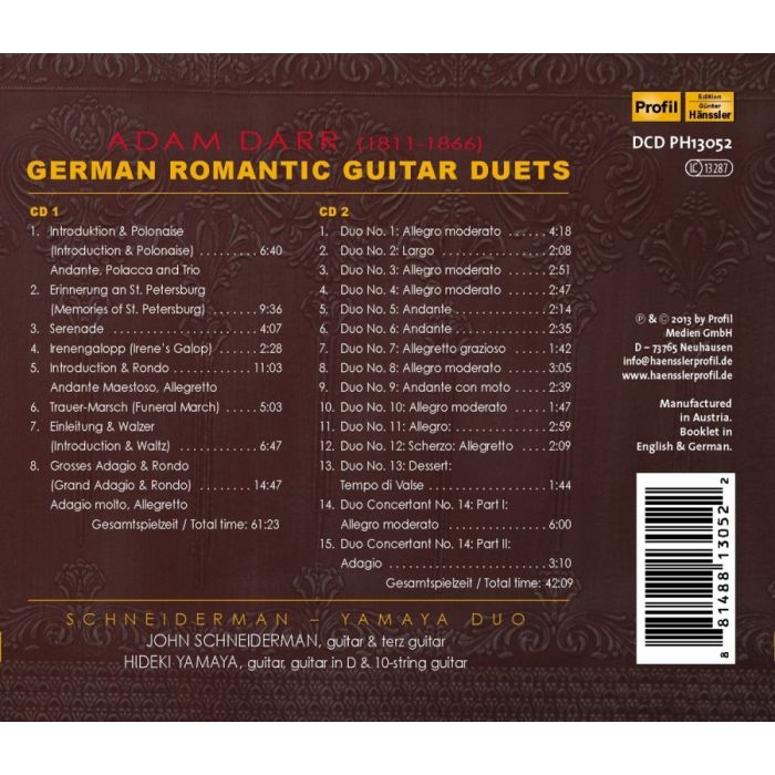Darr: German Romantic Guitar Duets - slide-1