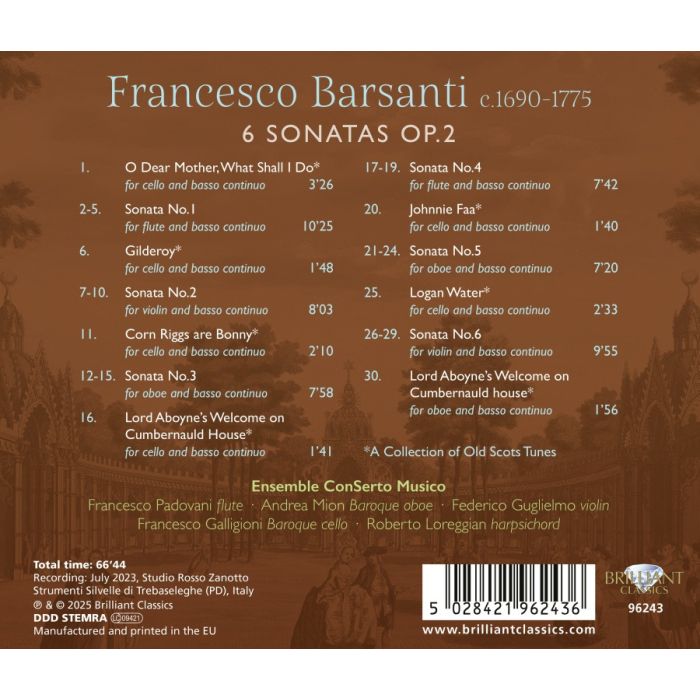 Barsanti: 6 Sonatas Op. 2 - slide-1