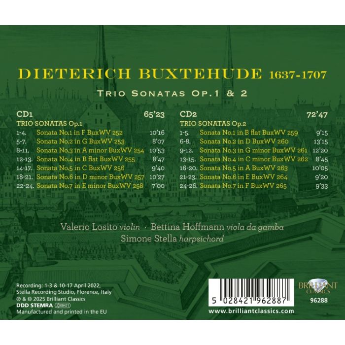 Buxtehude: Trio Sonatas Op. 1 & 2 - slide-1