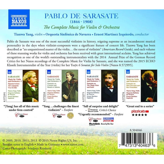 Sarasate: The Complete Music for Violin & Orchestra - slide-1