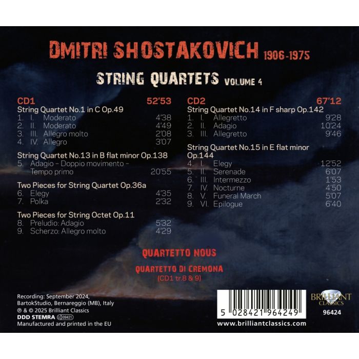 Shostakovich: String Quartets Vol. 4 - slide-1