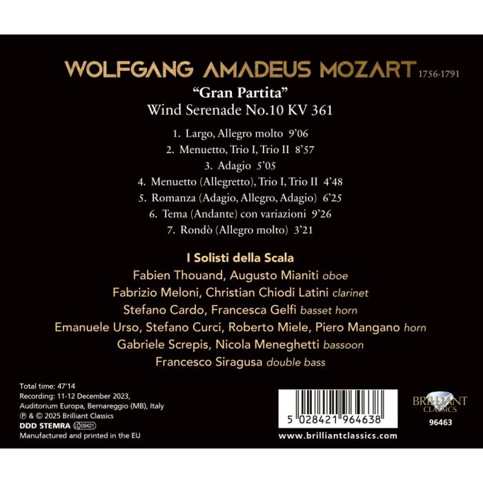 Mozart: Wind Serenade 'Gran Partita' - slide-1