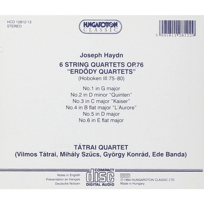 Haydn: 6 string quartets op 76 - slide-1