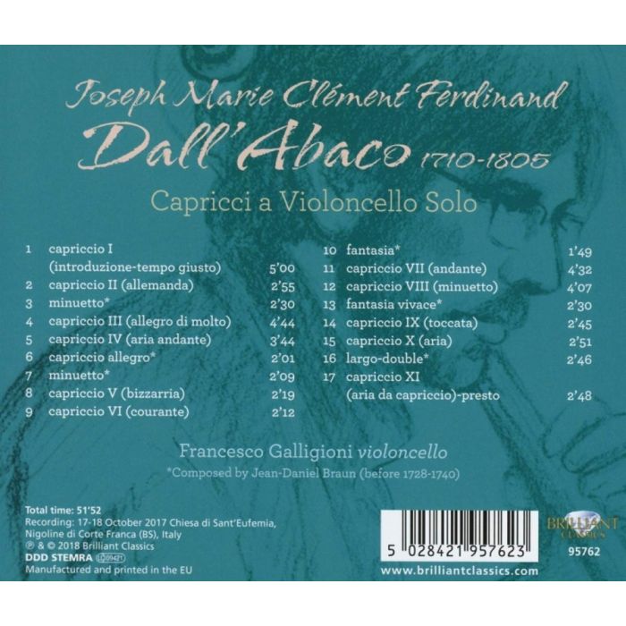 Dall'Abaco: Capricci a Violoncello Solo - slide-1