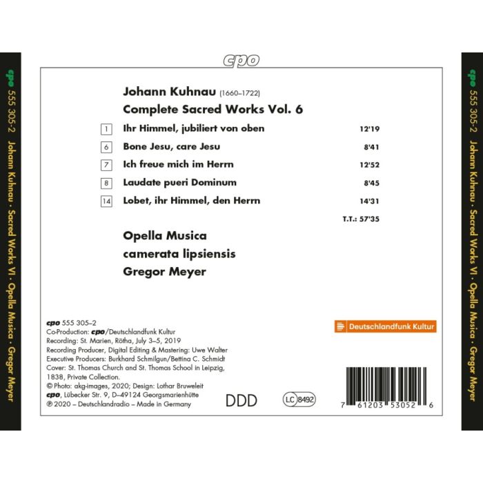 Kuhnau: Complete Sacred Works Vol. 6 - slide-1