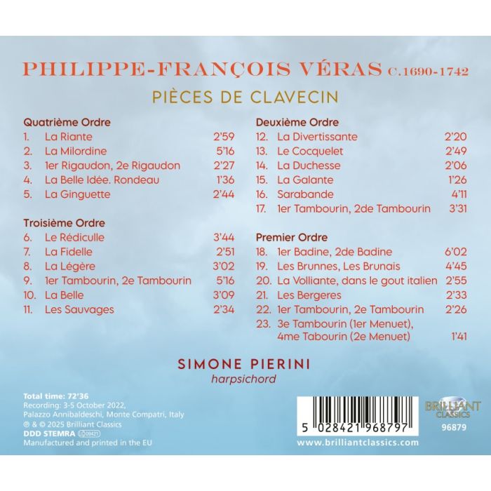 Véras: Pièces de Clavecin - slide-1