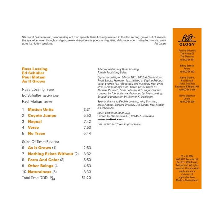 Lossing/Schuller/Motian: As It Grows - slide-1