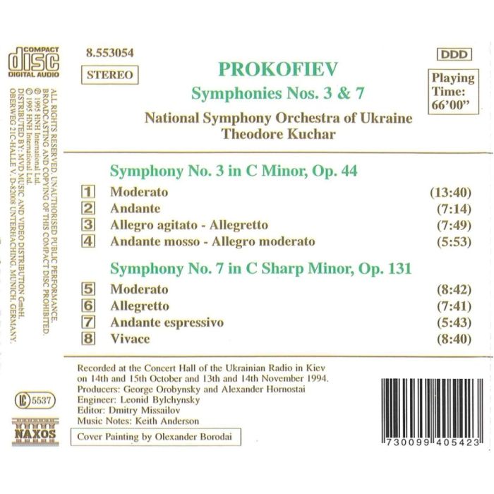 PROKOFIEV: Symphonies Nos. 3 & 7 - slide-1