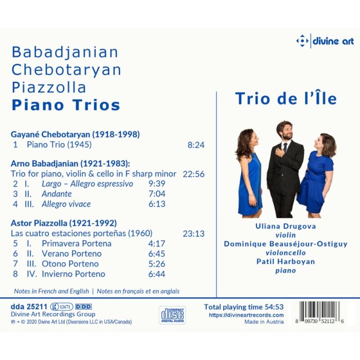 Chebotaryan, Babadjanian & Piazzolla: Piano Trios - slide-1