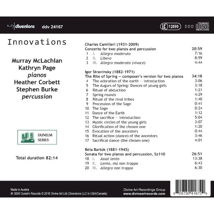 Innovations - Music for two pianos [& percussion] - slide-1