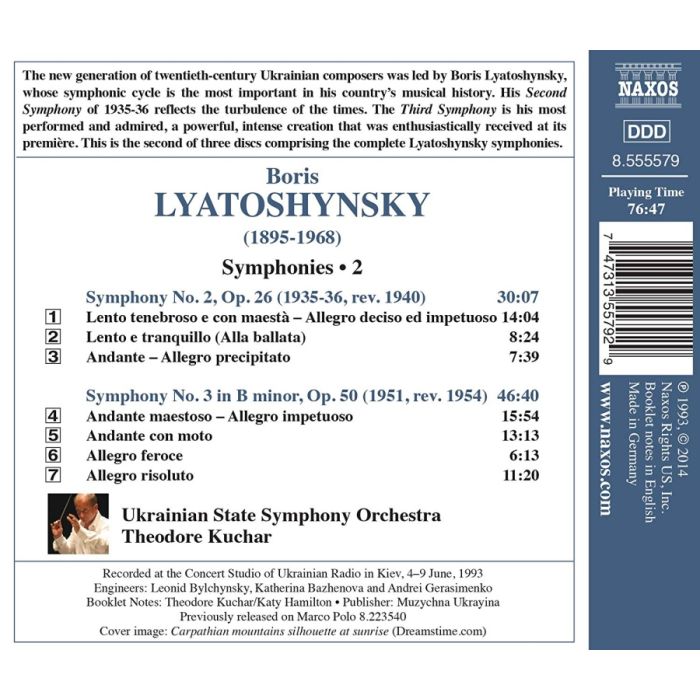 Lyatoshynsky: Symphonies Vol. 2 - Symphonies Nos. 2 & 3 - slide-1