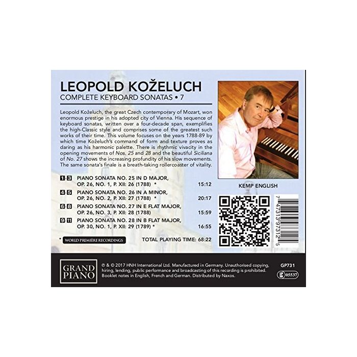 Koželuch: Keyboard Sonatas Vol. 7 - slide-1