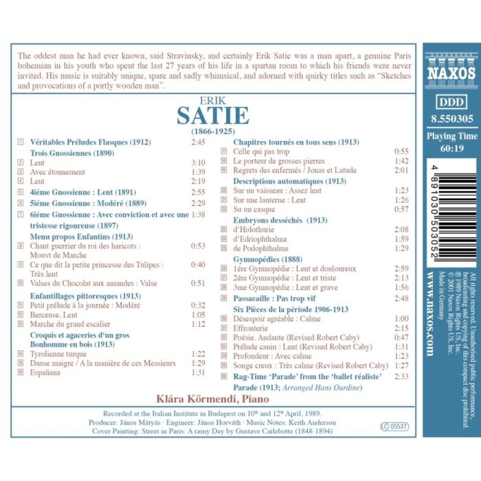 Satie: Piano Works (Selection) - slide-1