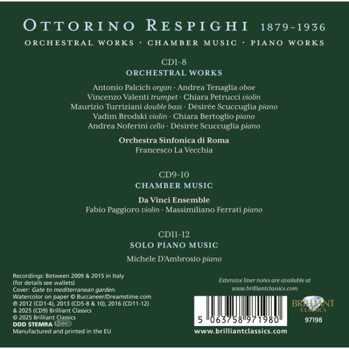 Respighi: Orchestral Works, Chamber Music, Piano Works - slide-2