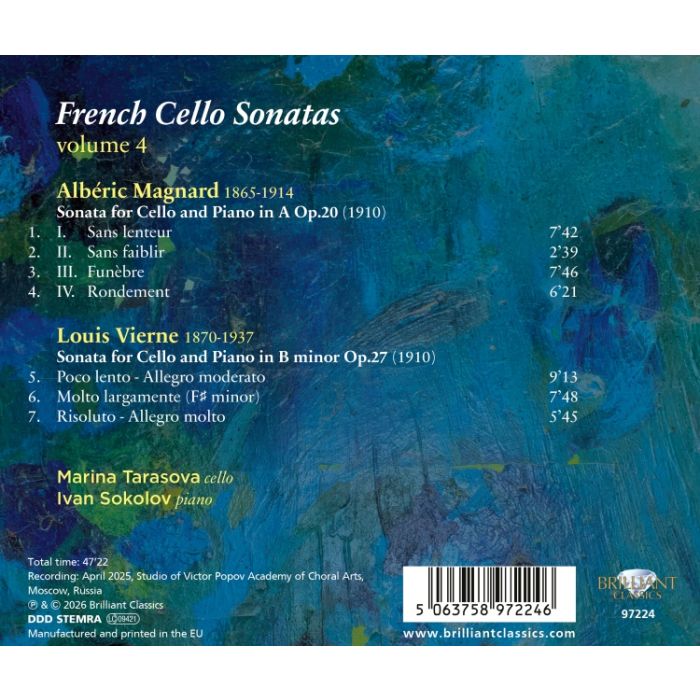 French Cello Sonatas Vol.4: Magnard & Vierne - slide-1