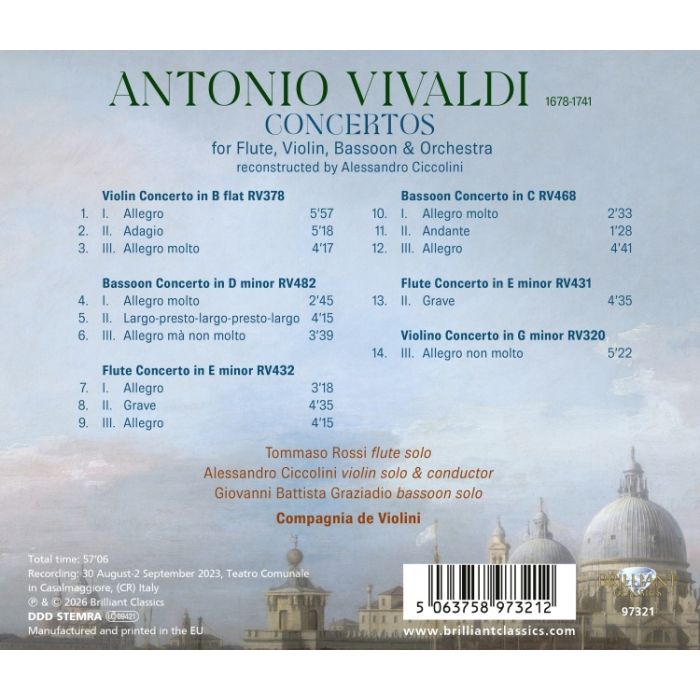 Vivaldi: Concertos for Flute, Violin, Bassoon & Orchestra - slide-1