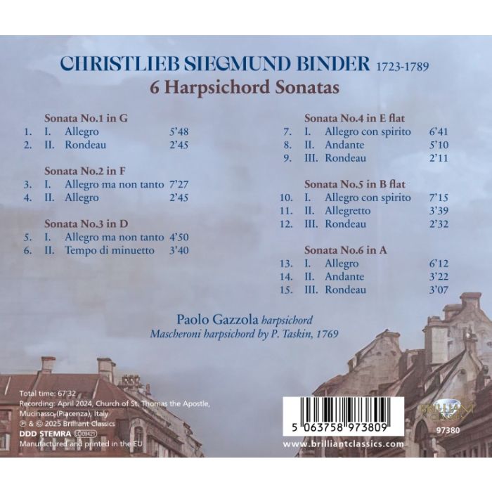 Binder: 6 Harpsichord Sonatas  - slide-1