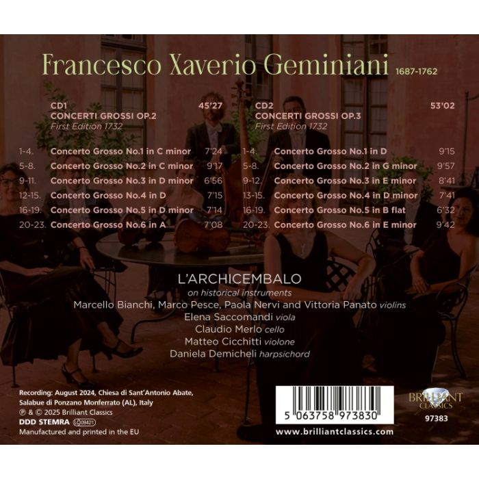 Geminiani: Concerti Grossi Op. 2 & 3 - slide-1