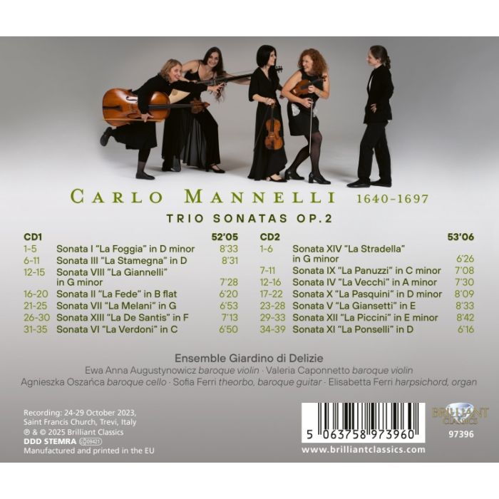 Mannelli: Trio Sonatas Op. 2 - slide-1