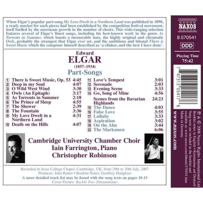 ELGAR: Part - songs - slide-1