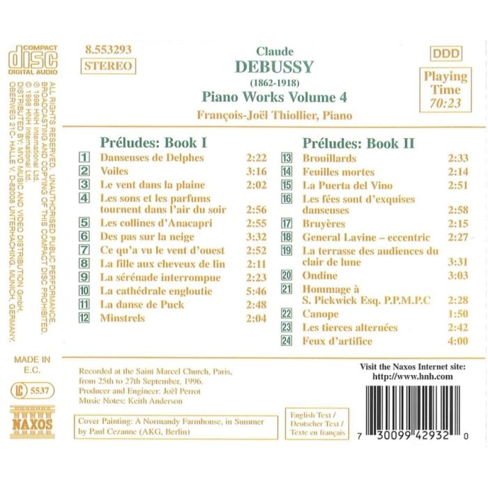 DEBUSSY: Piano Works Vol. 4 - slide-1