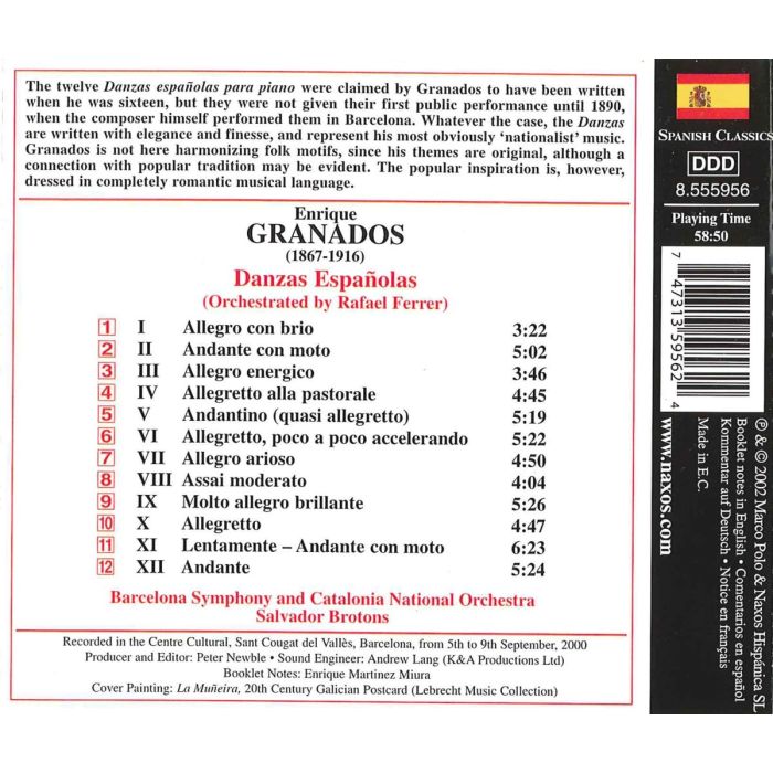 GRANADOS: Spanish Dances - slide-1
