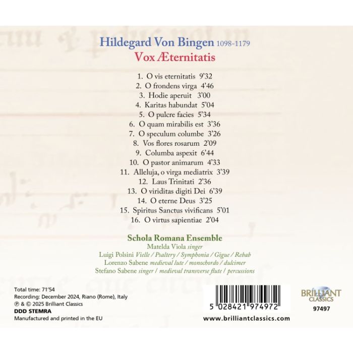 Hildegard Von Bingen: Vox Aeternitatis - slide-1