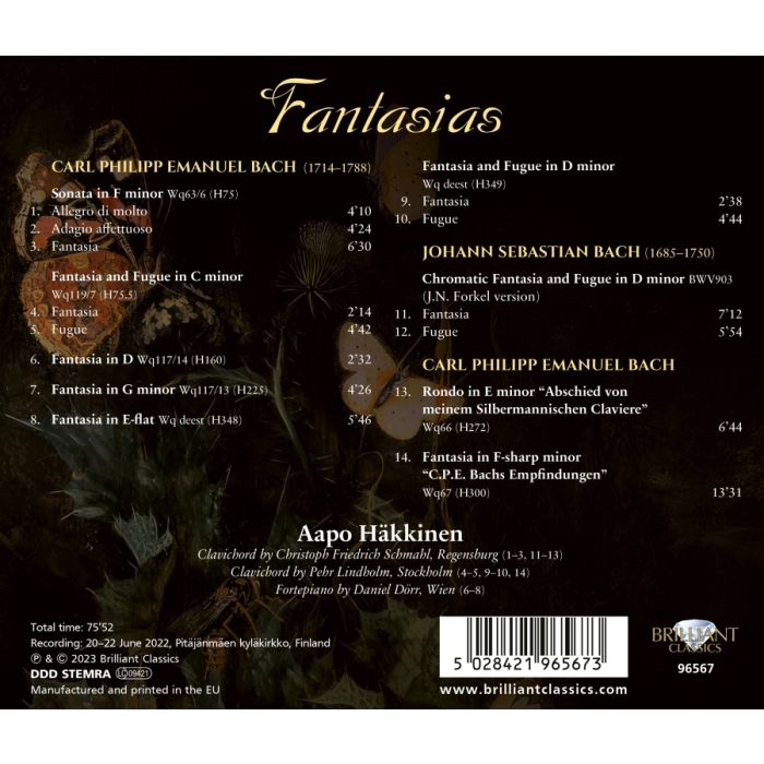 C.P.E. Bach: Fantasias - slide-1