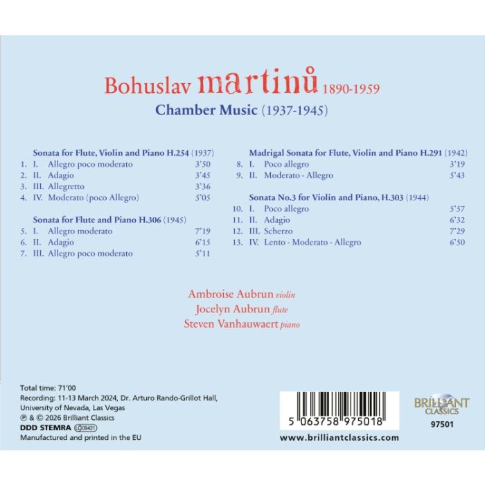 Martinů: Chamber Music - slide-1