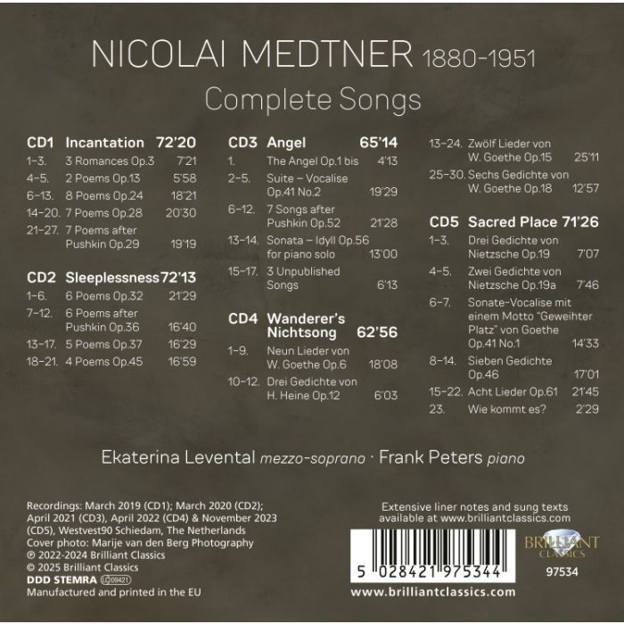 Medtner: Complete Songs - slide-1