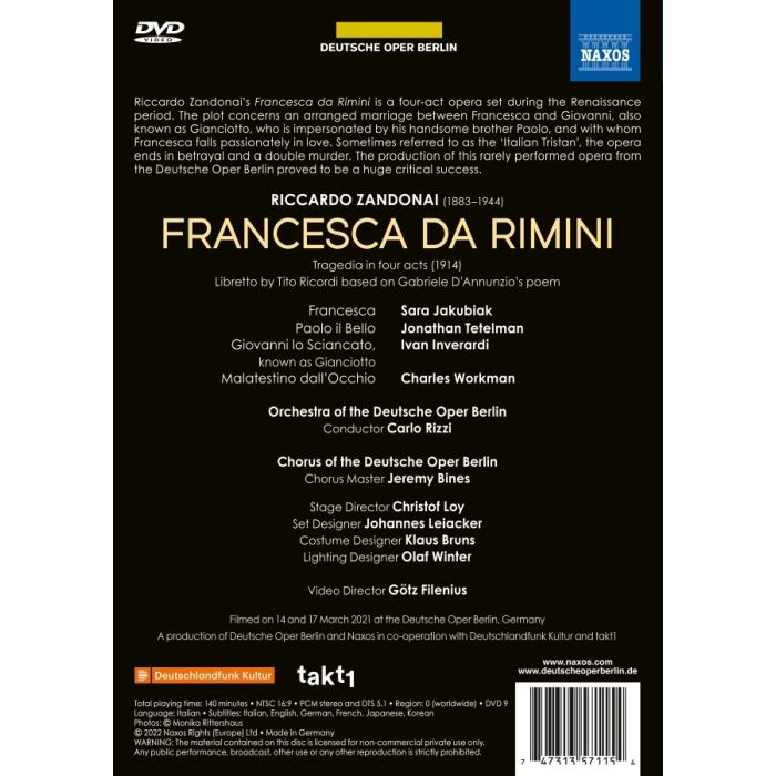 Zandonai: Francesca da Rimini - slide-1