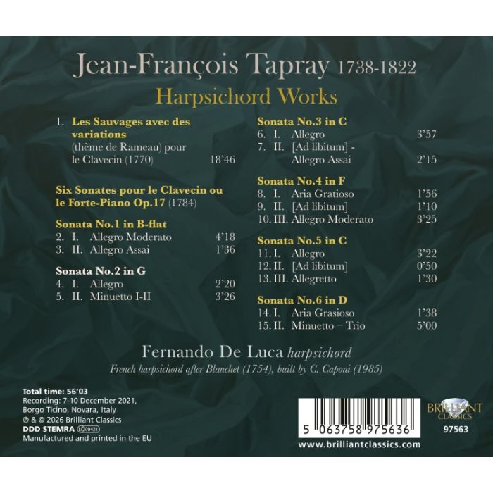 Tapray: Harpsichord Works - slide-1
