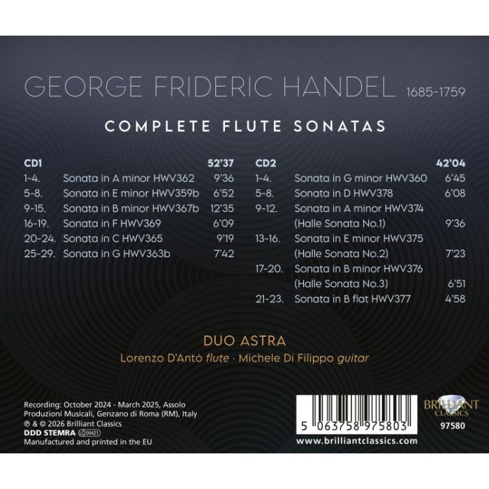 Handel: Complete Flute Sonatas - slide-1