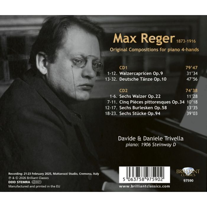 Reger: Original Compositions for piano 4-hands - slide-1