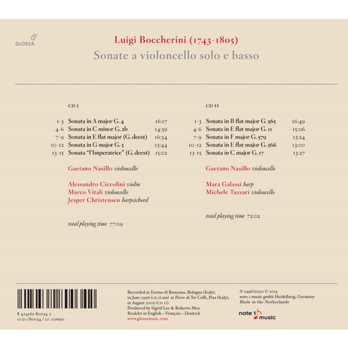 Boccherini: Cello Sonatas - slide-1