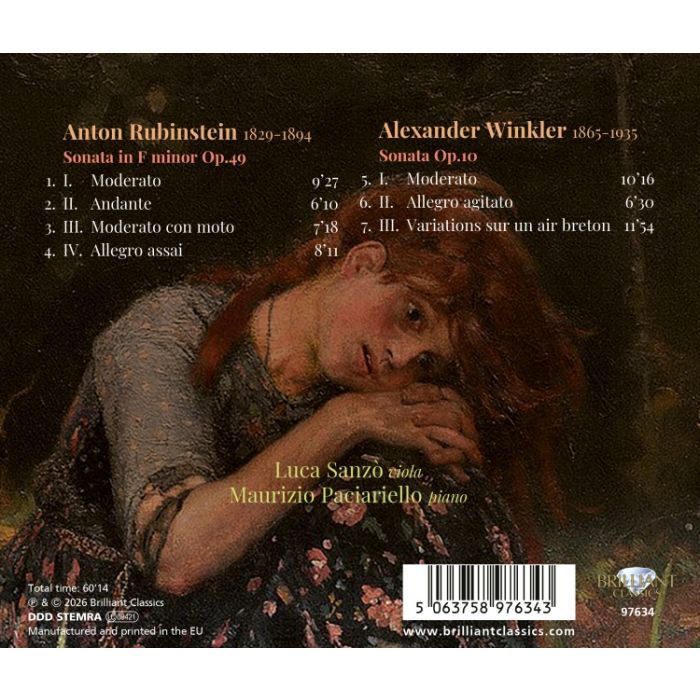 Rubinstein & Winkler: Sonatas for Viola and Piano - slide-1