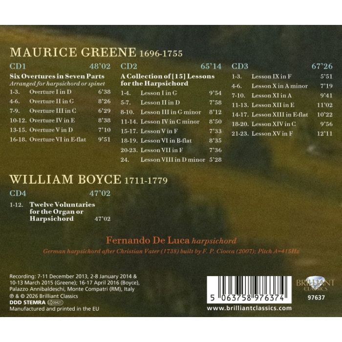 Greene: Overtures & Lessons; Boyce: Voluntaries - slide-1