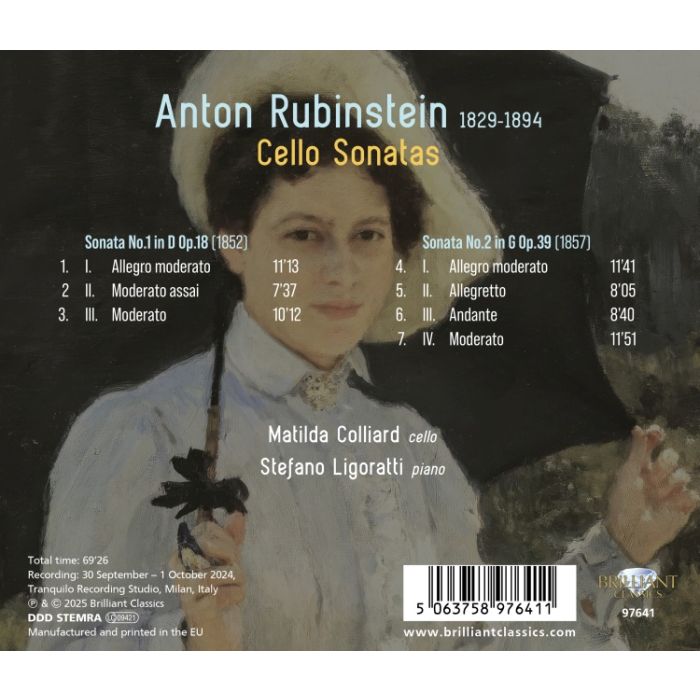 Rubinstein: Cello Sonatas - slide-1