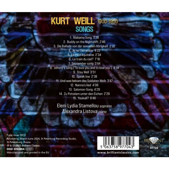 Weill: Songs - slide-1