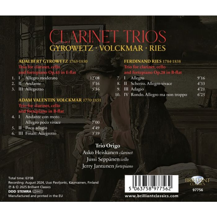 Gyrowetz, Volckmar, Ries: Clarinet Trios - slide-1