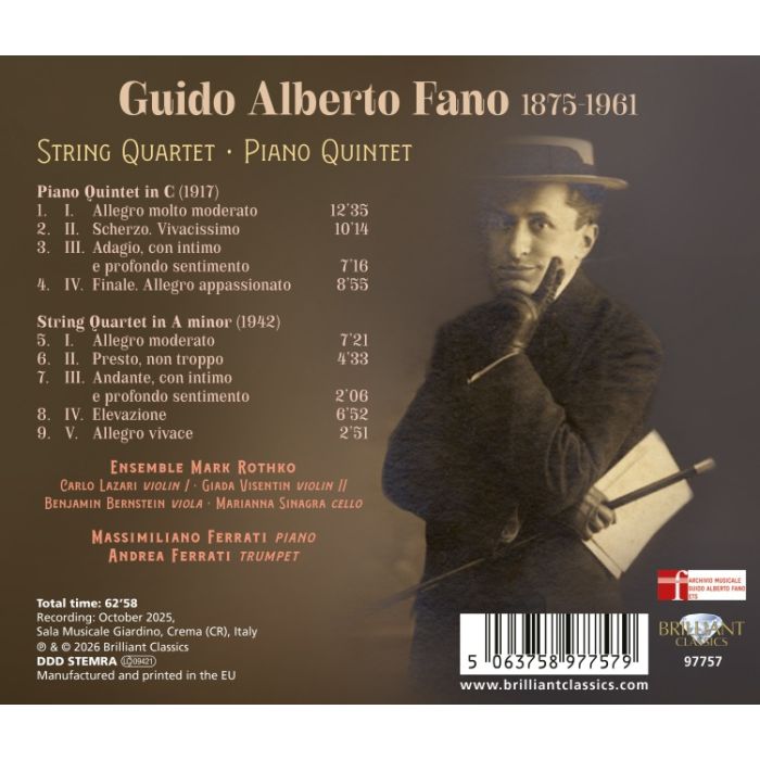 Fano: String Quartet & Piano Quintet - slide-1