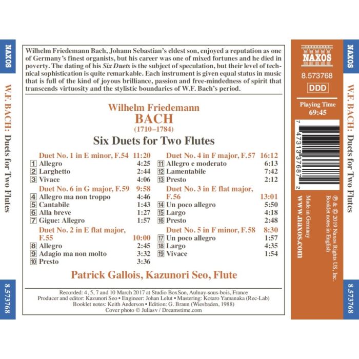 W.F.Bach: Duets for Two Flutes - slide-1