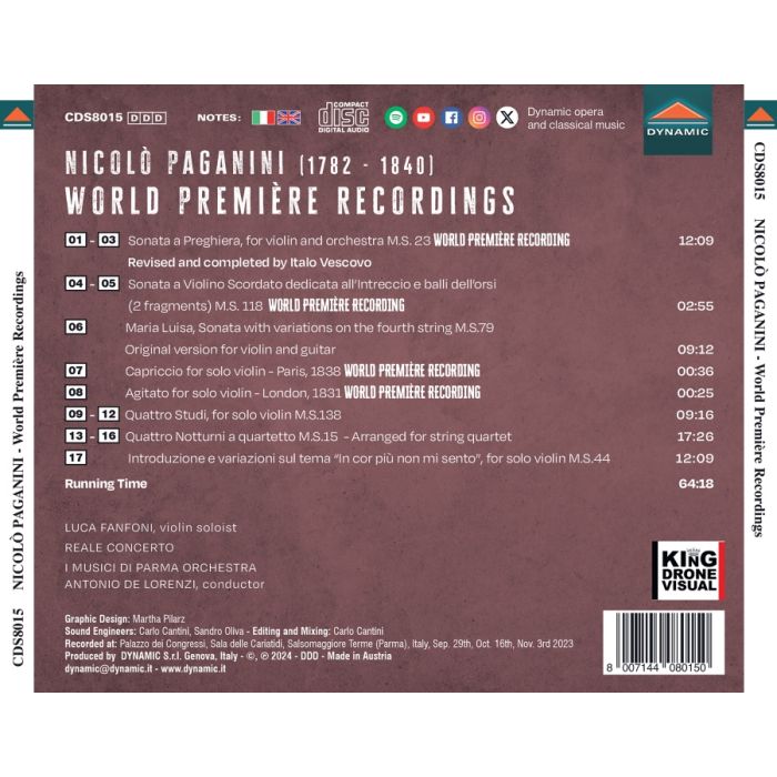 Paganini: World Premiere Recordings - slide-1
