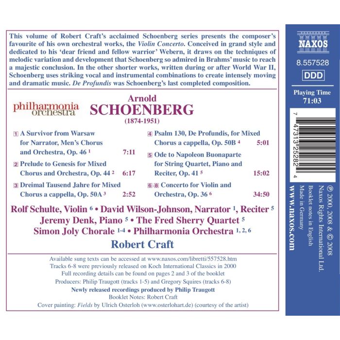 Schoenberg: Violin Concerto, A Survivor from Warsaw - slide-1
