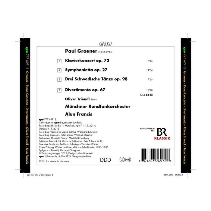 Graener: Orchestral Works III, Piano concerto op. 72 - slide-1