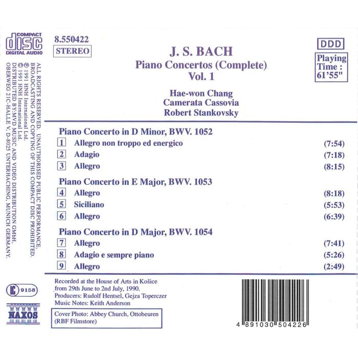 Bach: Piano Concertos, Vol. 1 (BWV 1052-1054) - slide-1