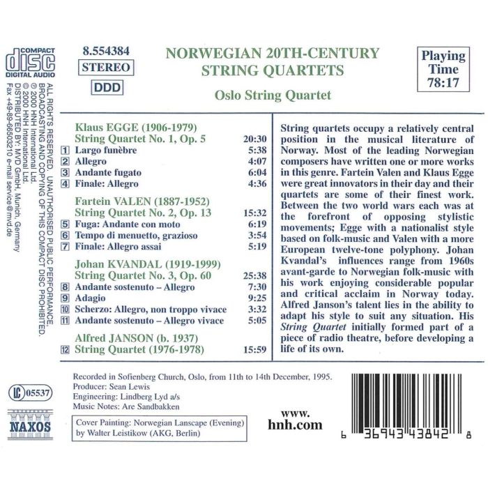 20th Century Norwegian String Quartets - slide-1