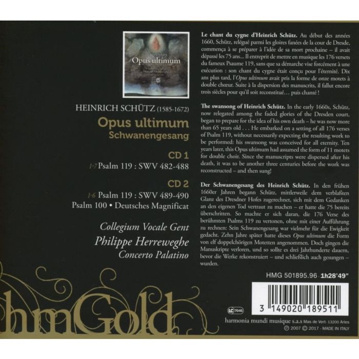 Schütz: Opus ultimum, Schwanengesang - slide-1